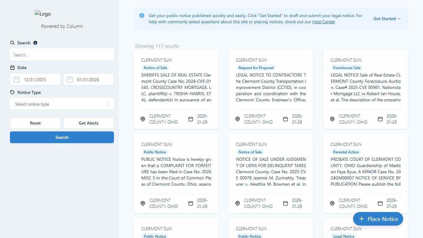 Public Notices Clermont Sun